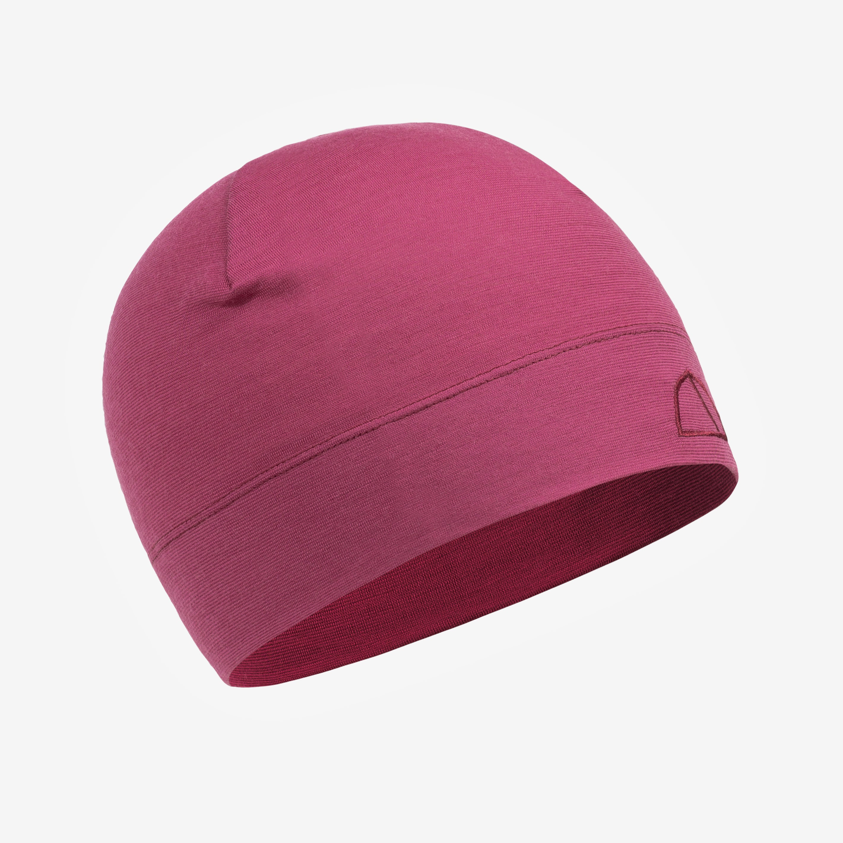 Merino Beanie Muetze von Tom Fyfe in Brombeere