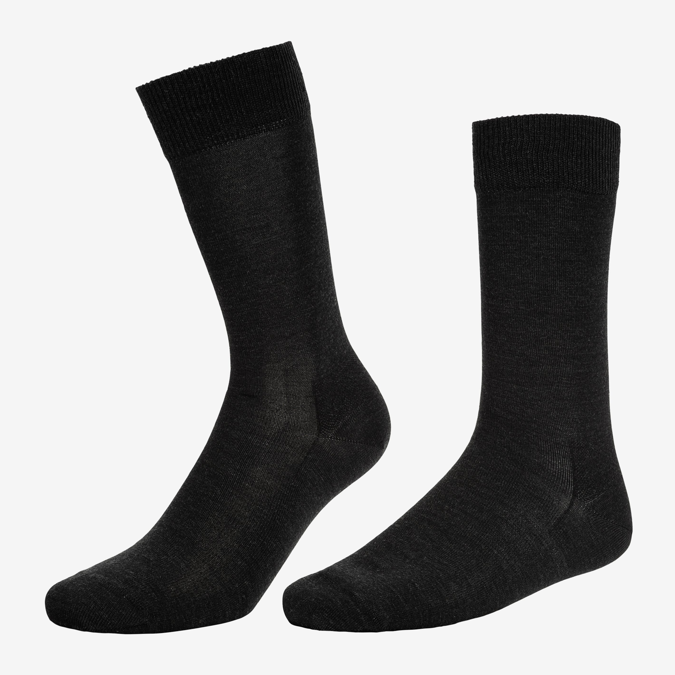 TOM FYFE Merino Business Socken in Anthrazit, Hollowman-Ansicht