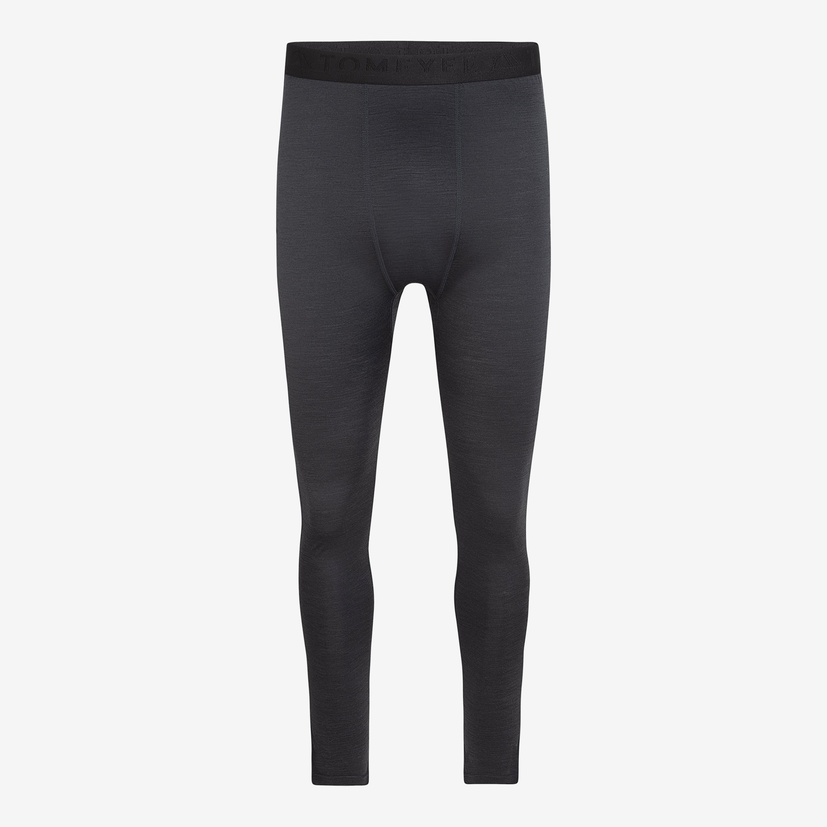 Merino Herren Leggings Frontansicht von TOM FYFE in Anthrazit