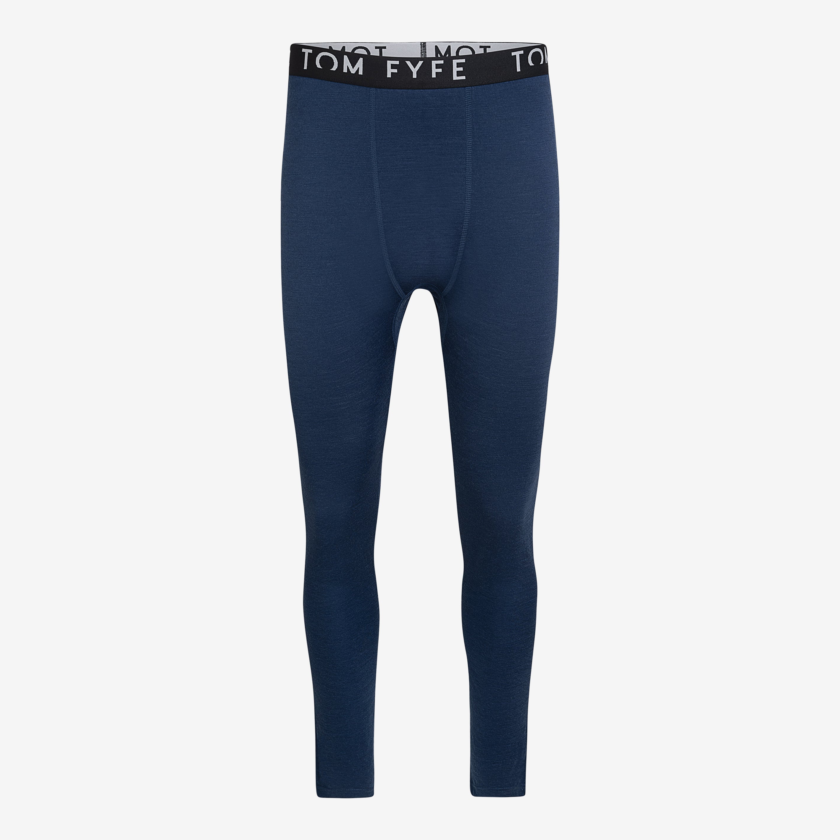 Merino Herren Leggings Frontansicht von TOM FYFE in Marine