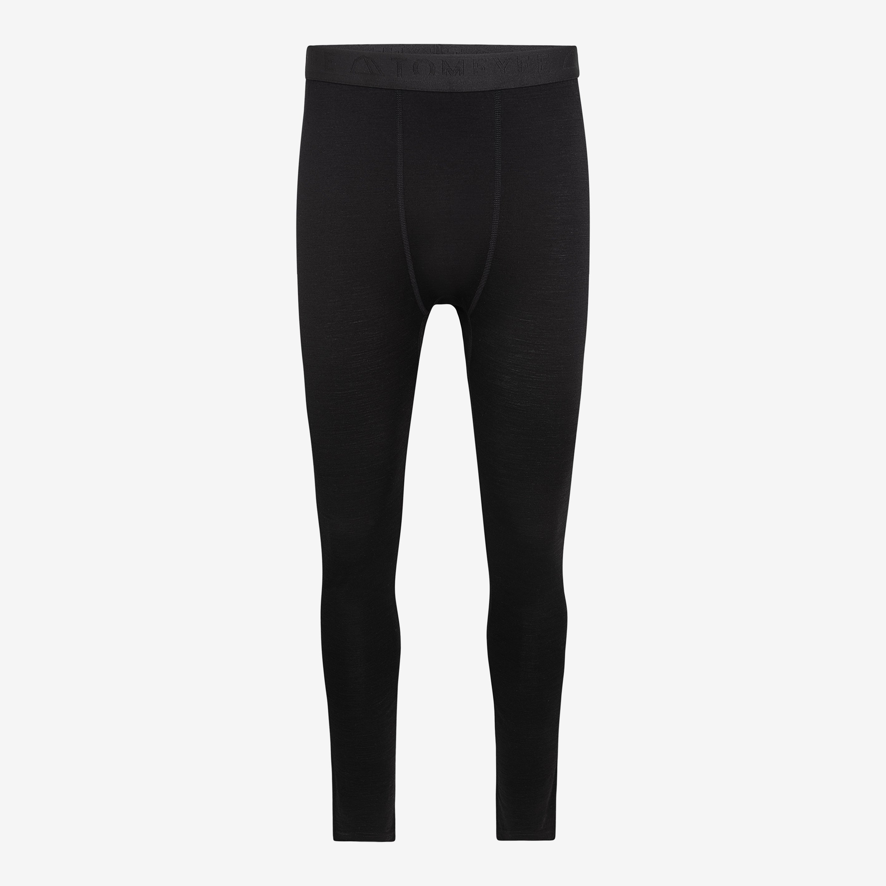 Merino Herren Leggings Frontansicht von TOM FYFE in Schwarz