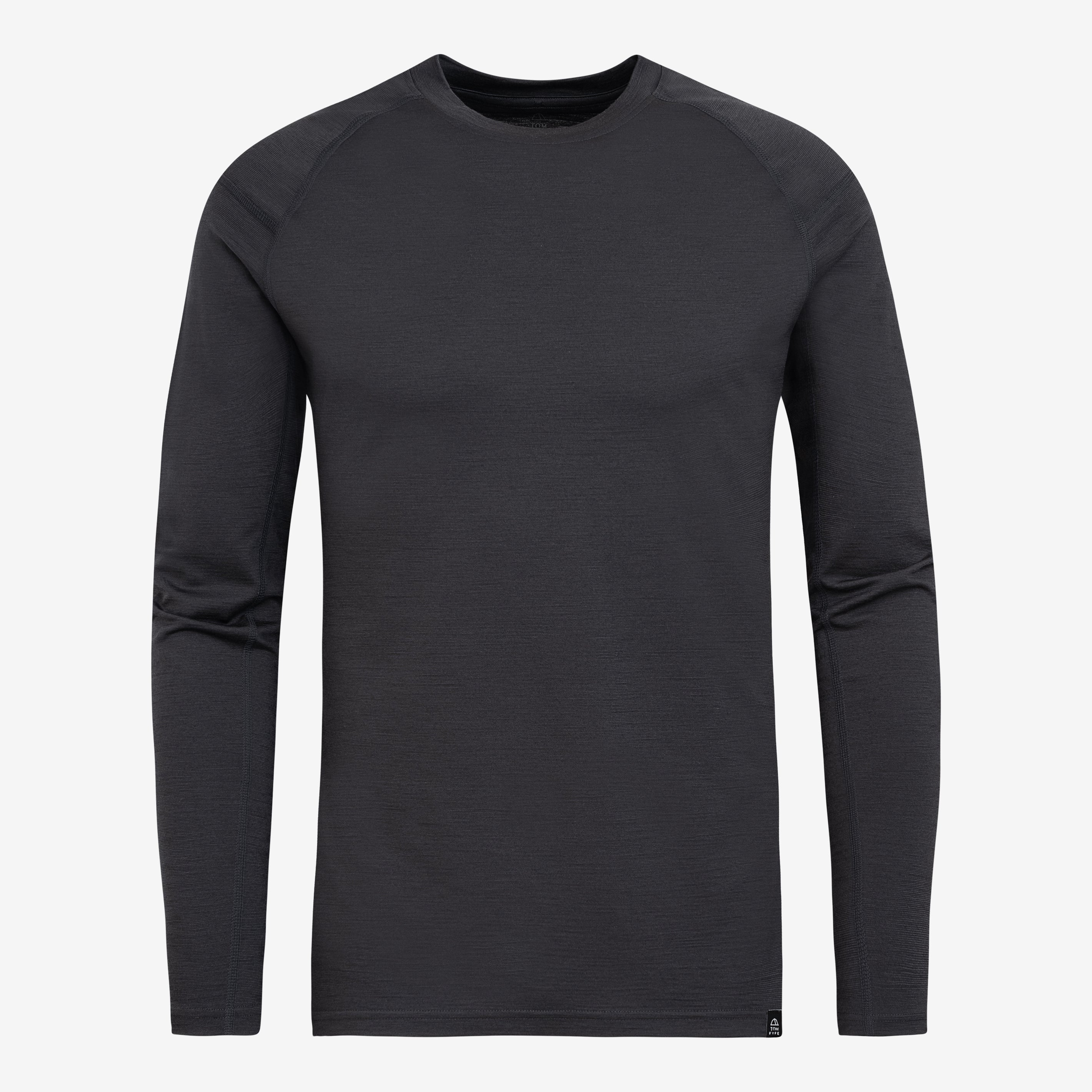 Merino Herren Unterhemd Langarmshirt Frontansicht von TOM FYFE in Anthrazit