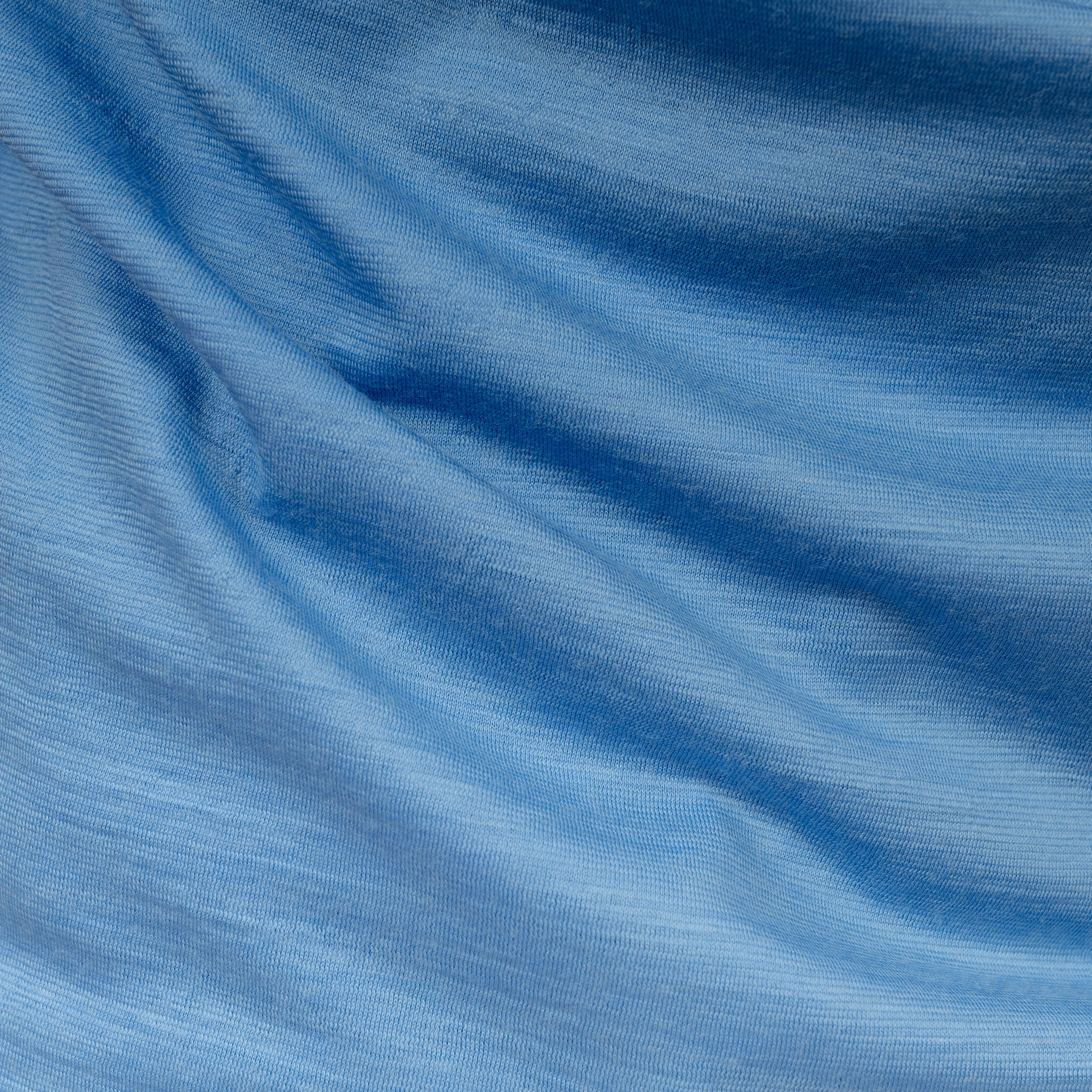 Merino Herren Poloshirt Stoffaufnahme von Tom Fyfe in Steelblue