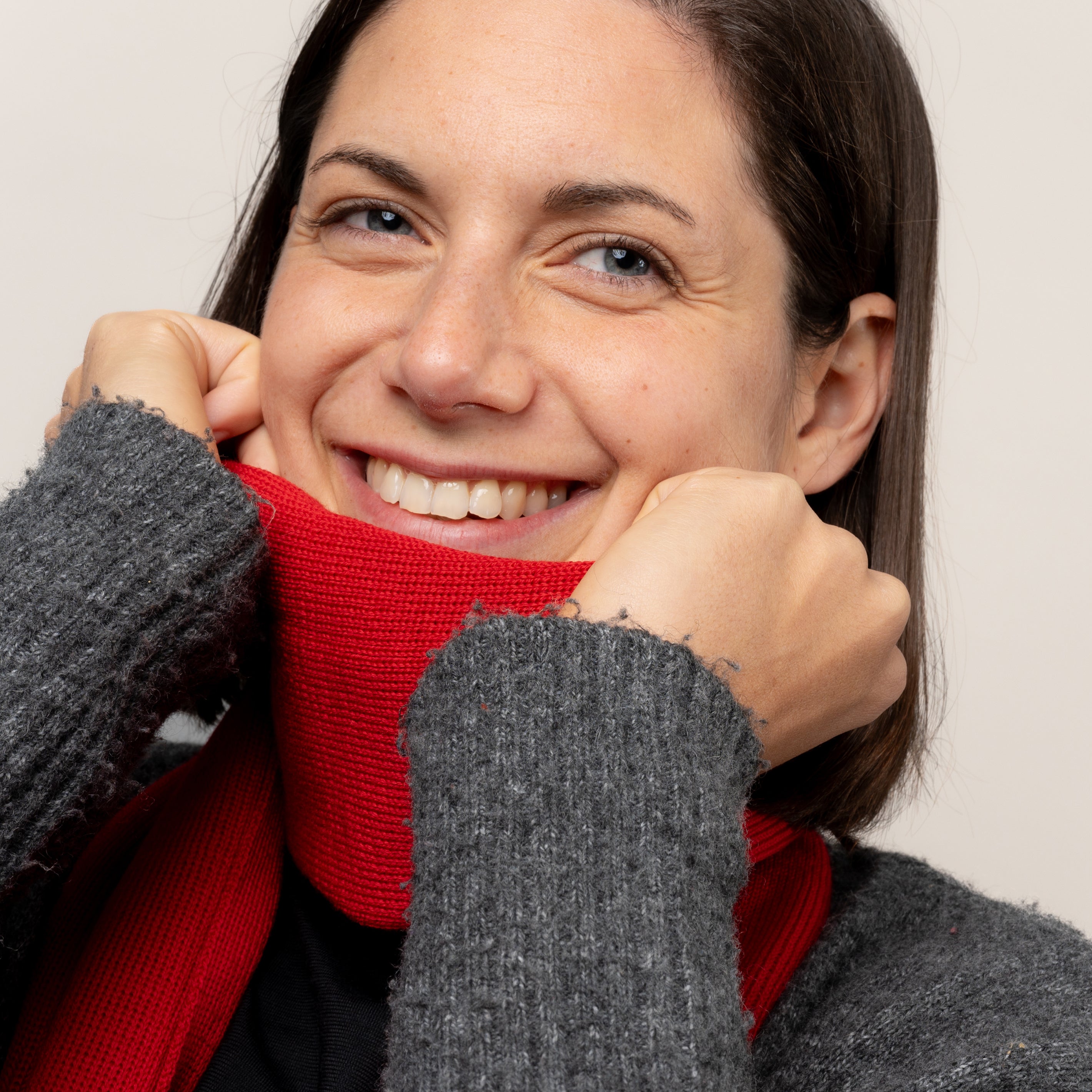 Merino Strickschal von Tom Fyfe in Rot