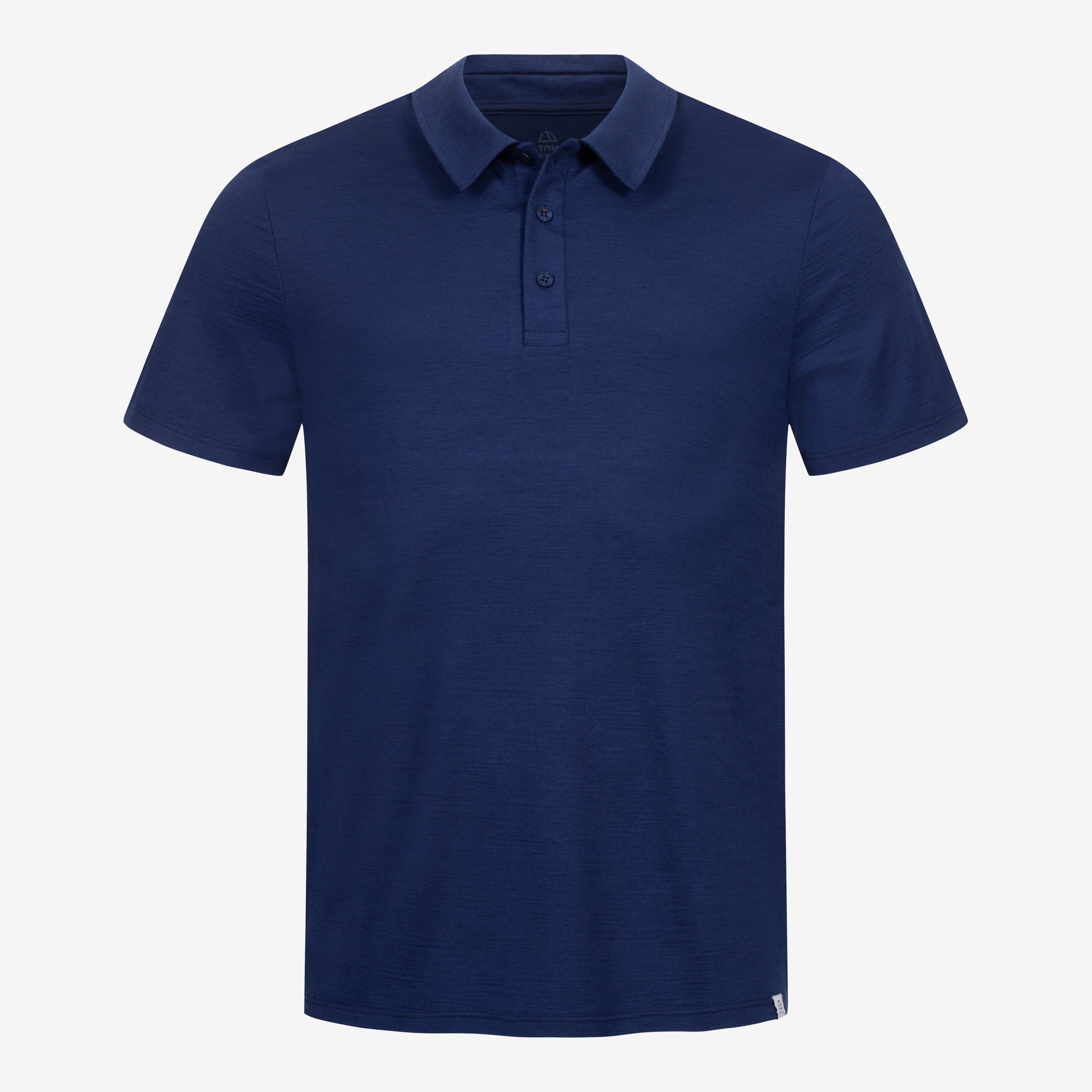 Merino Polo Herren Frontansicht von TOM FYFE in Marine