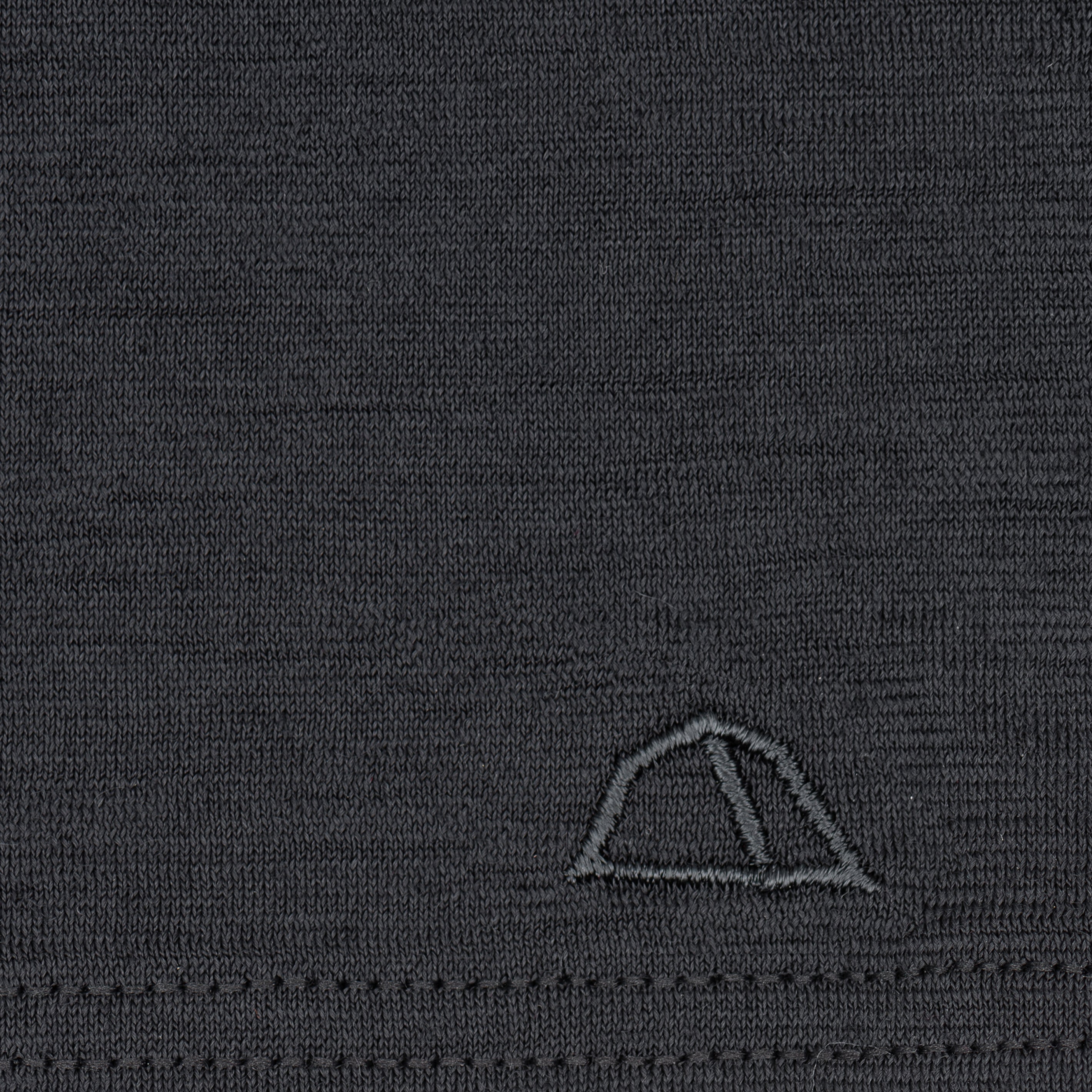 Merino Schlauchschal Multifunktionstuch gelegt mit gesticktem Logo von Tom Fyfe in Anthrazit