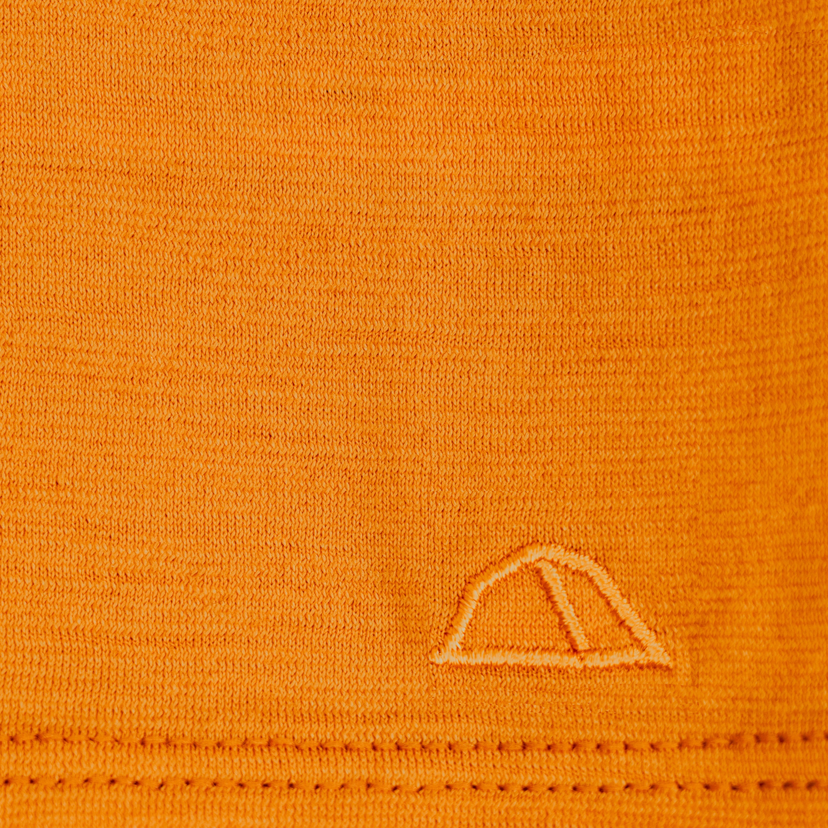 Merino Schlauchschal Multifunktionstuch gelegt mit gesticktem Logo von Tom Fyfe in Kurkuma