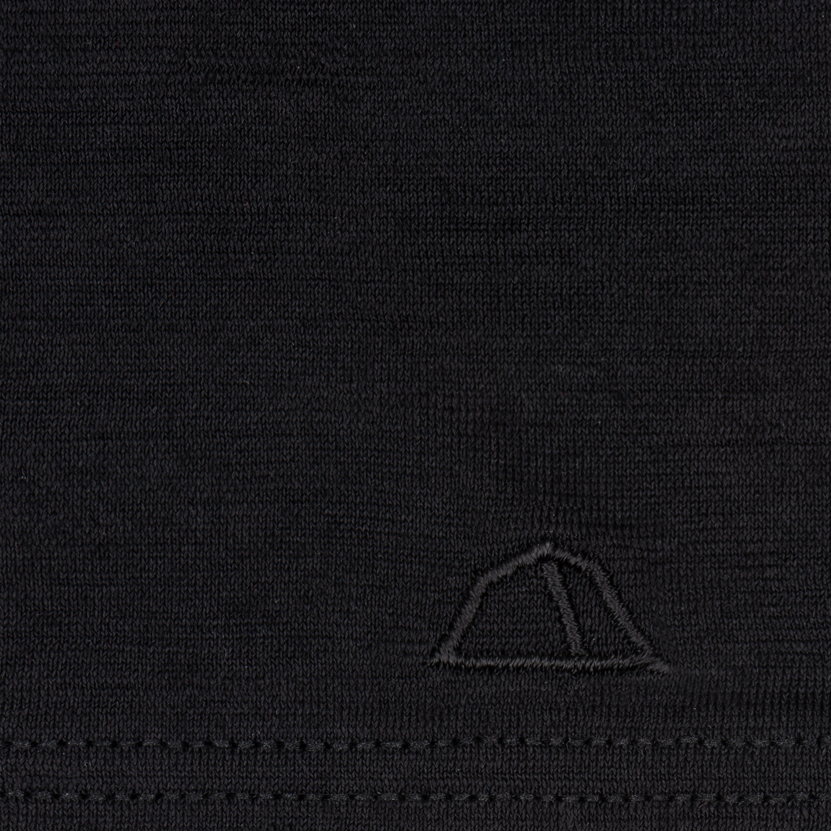 Merino Schlauchschal Multifunktionstuch gelegt mit gesticktem Logo von Tom Fyfe in Schwarz
