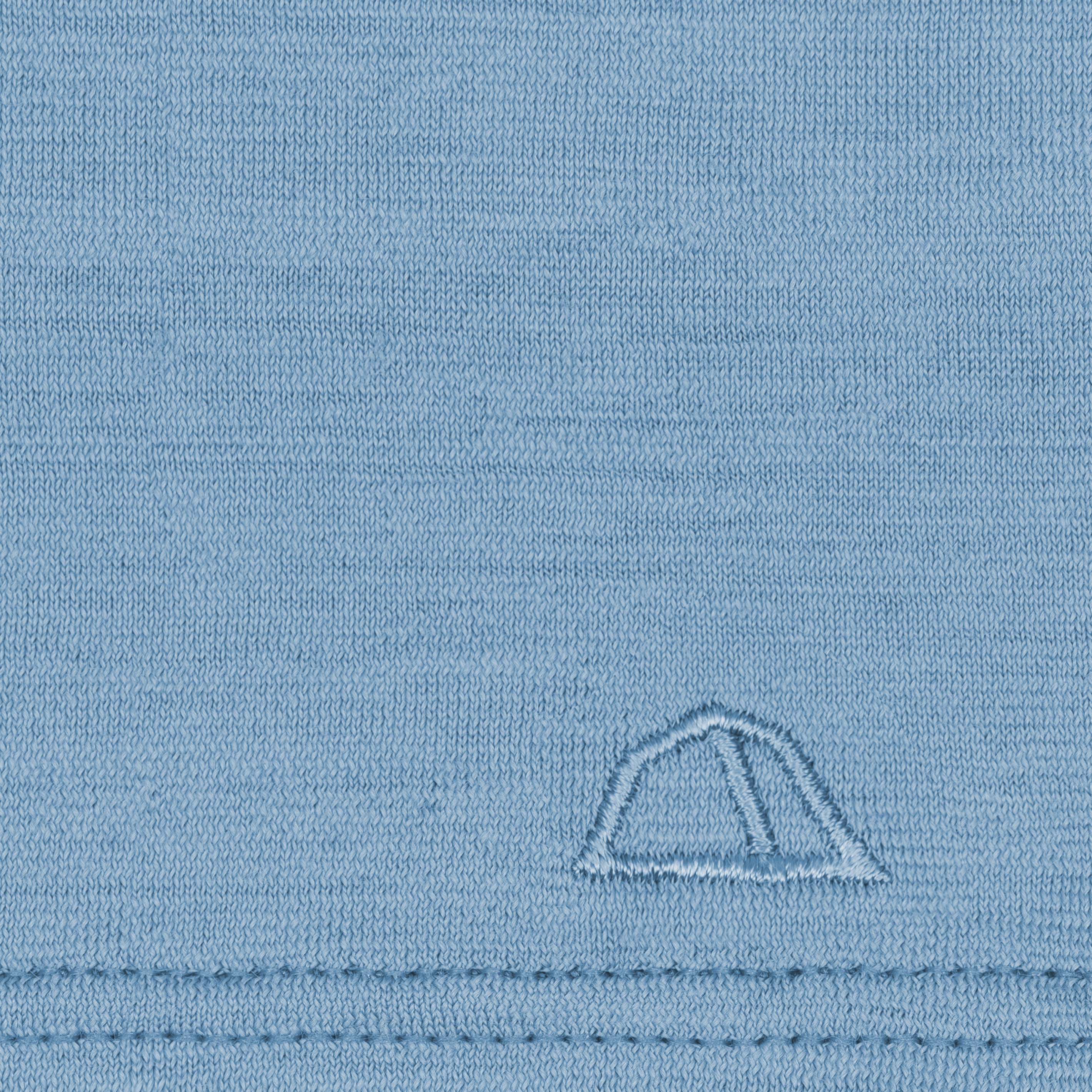 Merino Schlauchschal Multifunktionstuch gelegt mit gesticktem Logo von Tom Fyfe in Steel Blue