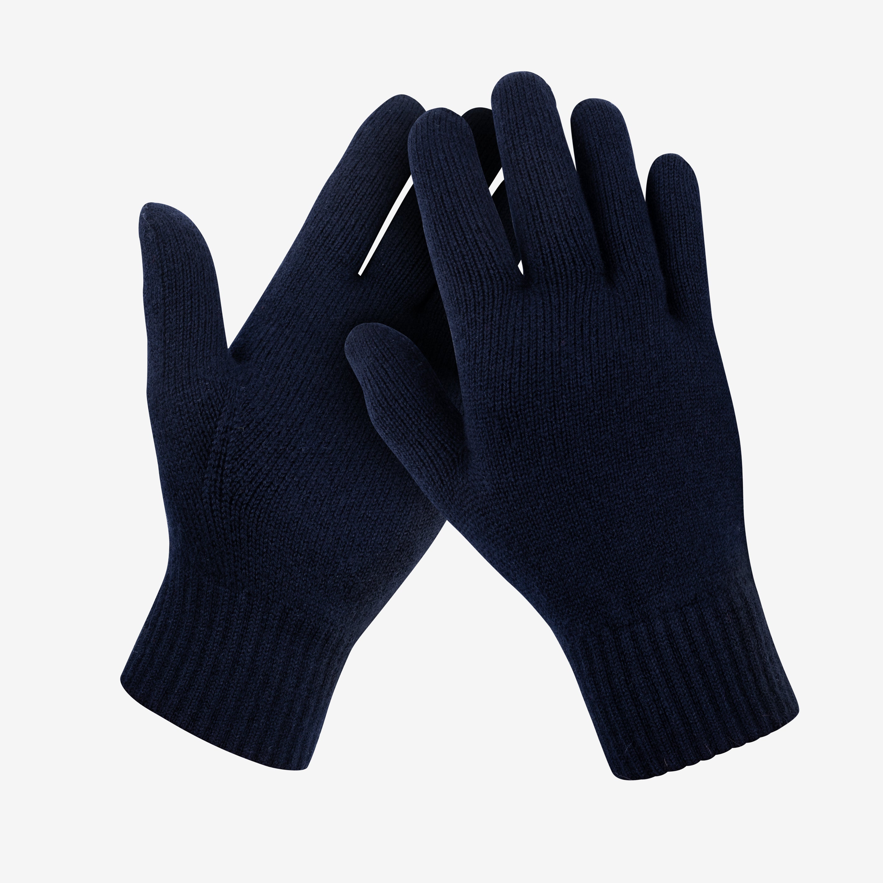 Merino Strickhandschuhe von Tom Fyfe in Dunkelblau