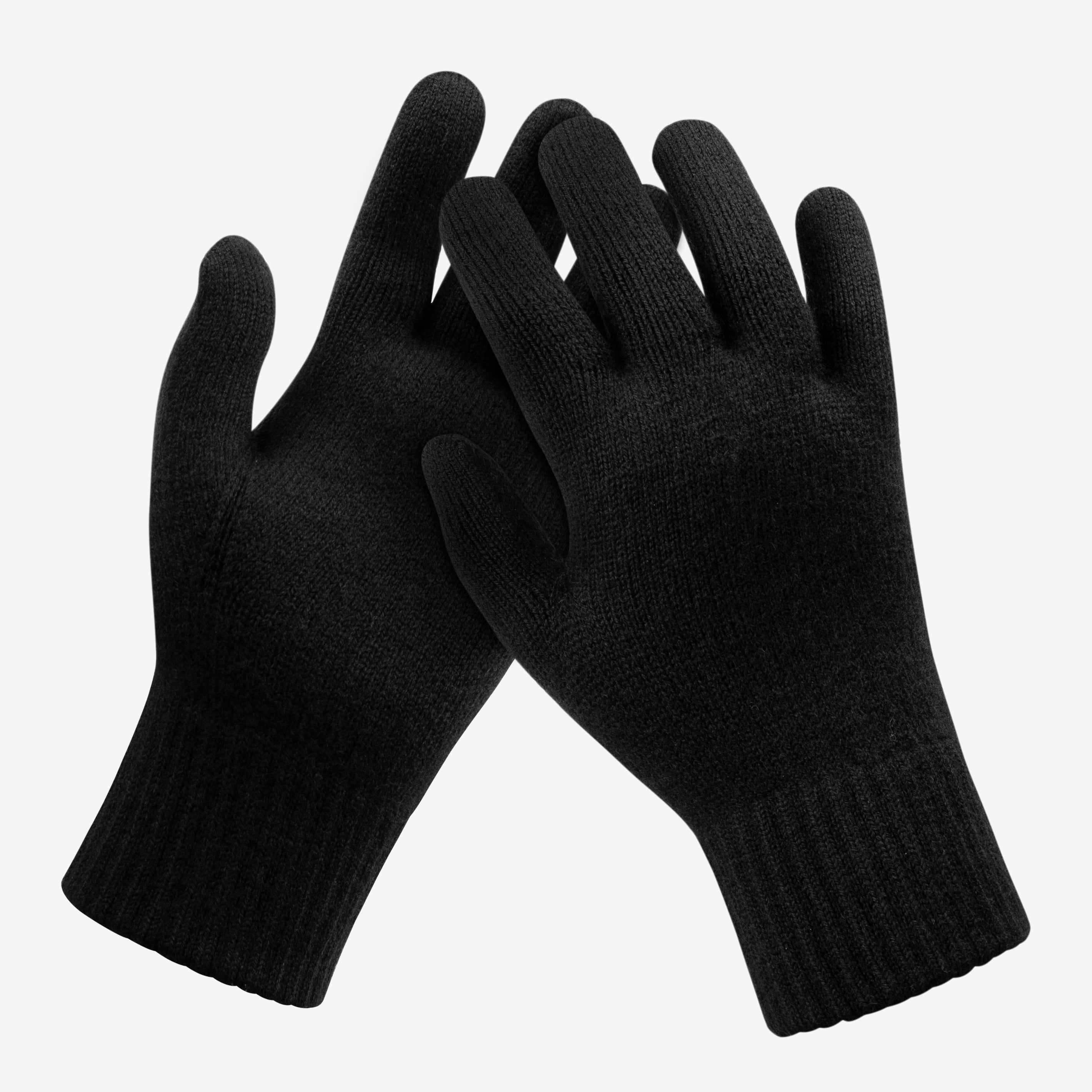 Merino Strickhandschuhe von Tom Fyfe in Schwarz