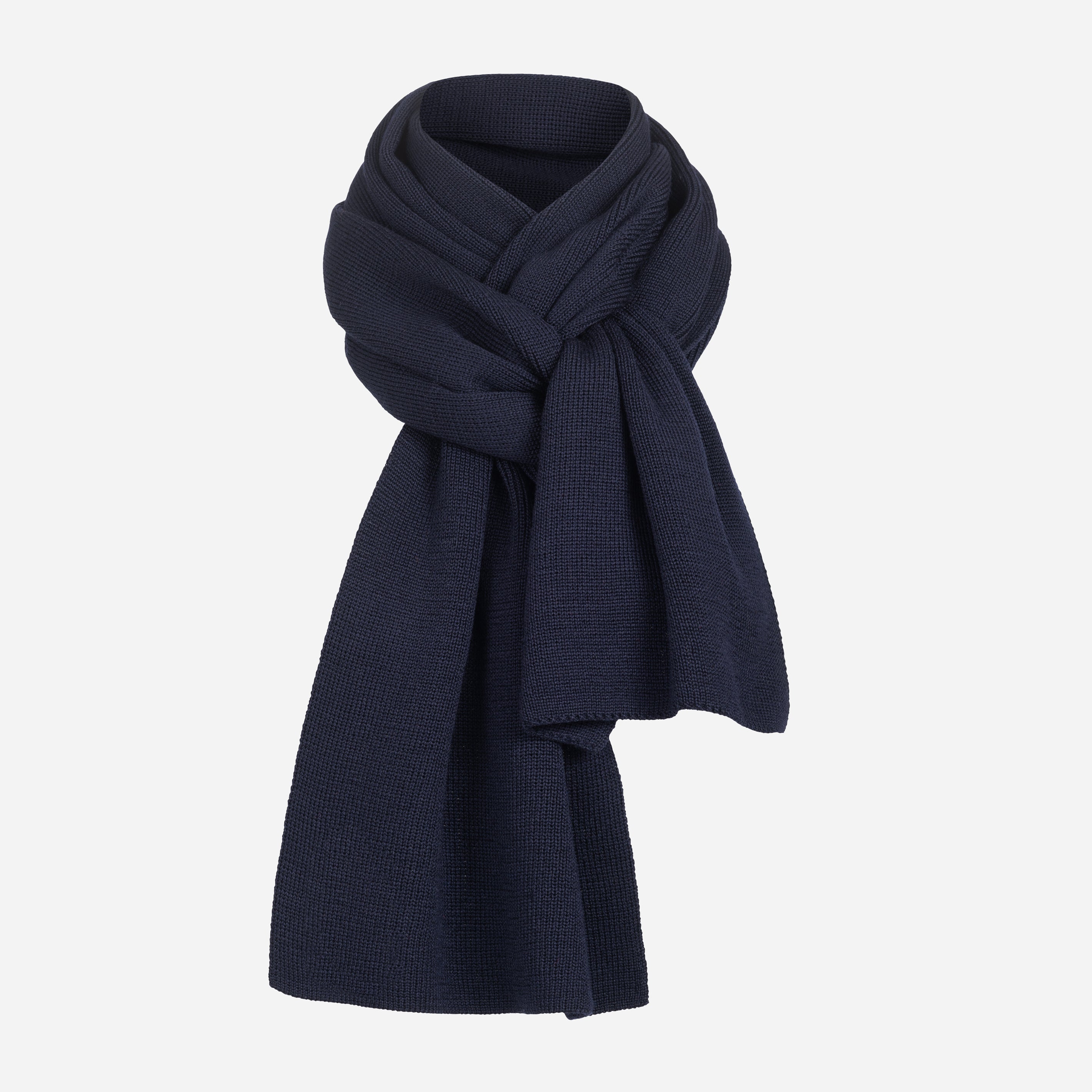Merino Strickschal von Tom Fyfe in Dunkelblau