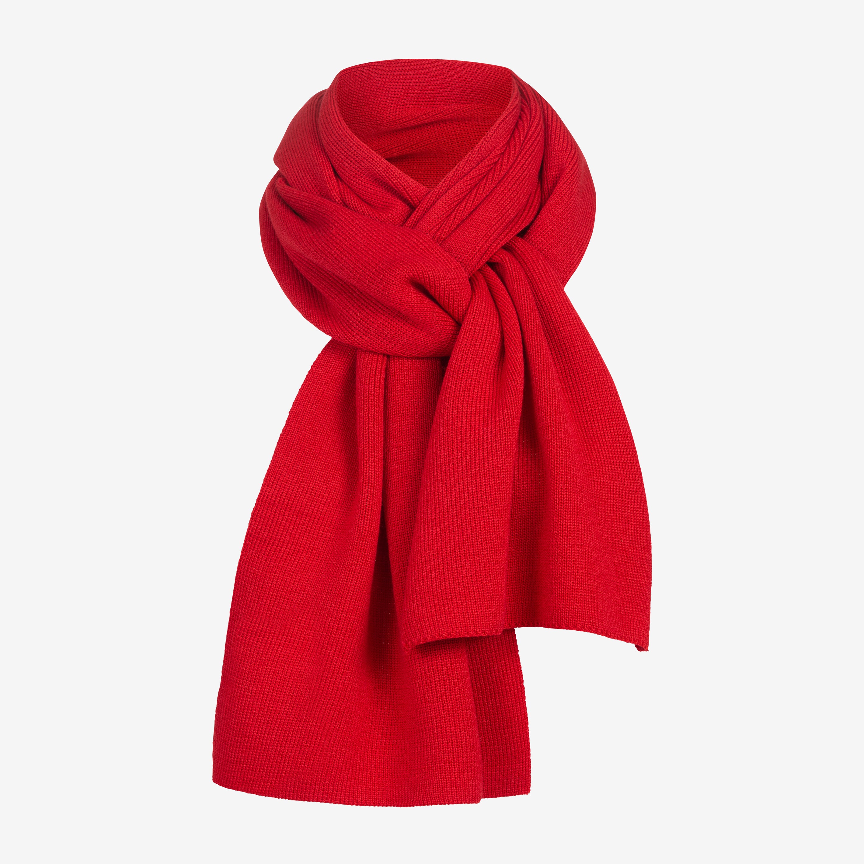 Merino Strickschal von Tom Fyfe in Rot