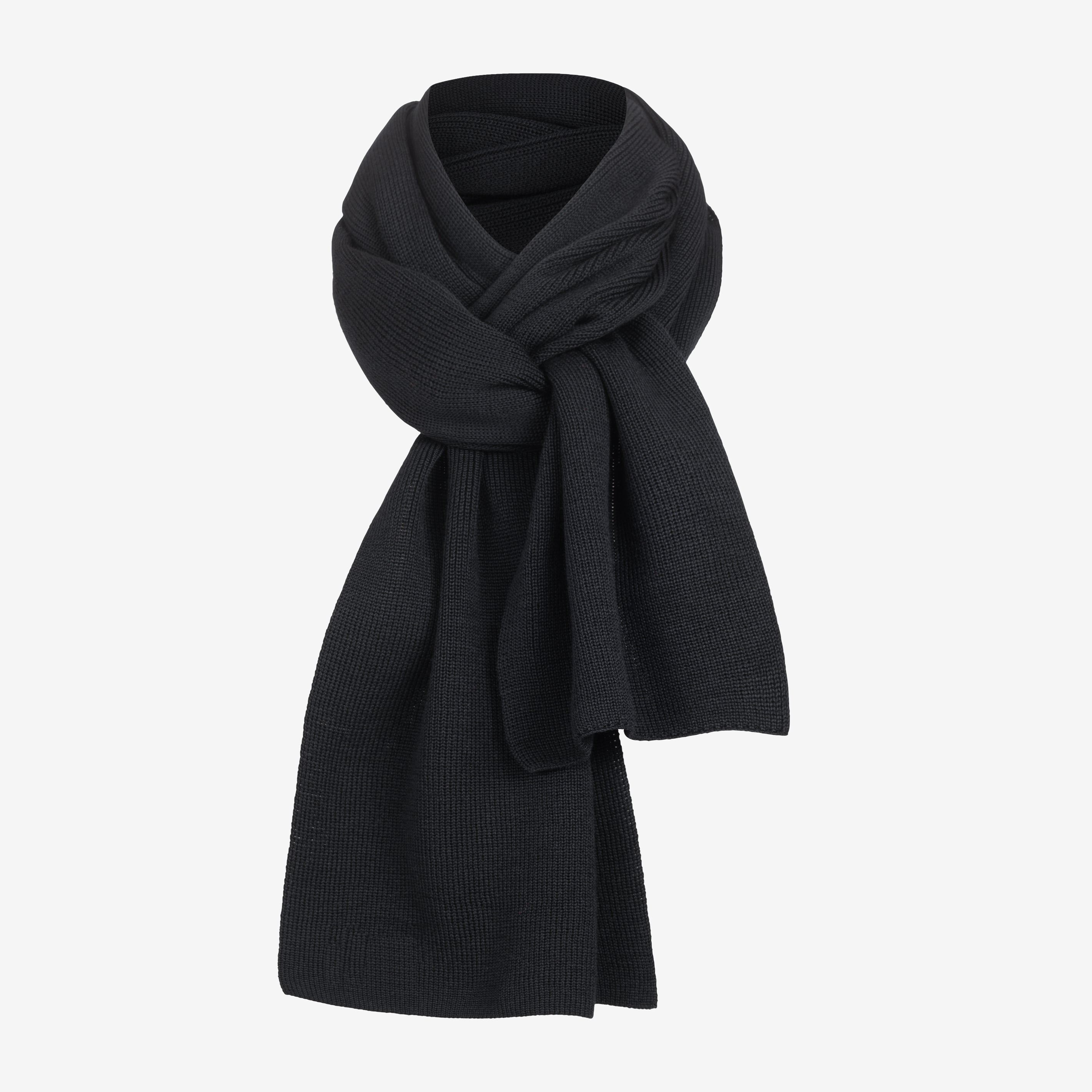 Merino Strickschal von Tom Fyfe in Schwarz