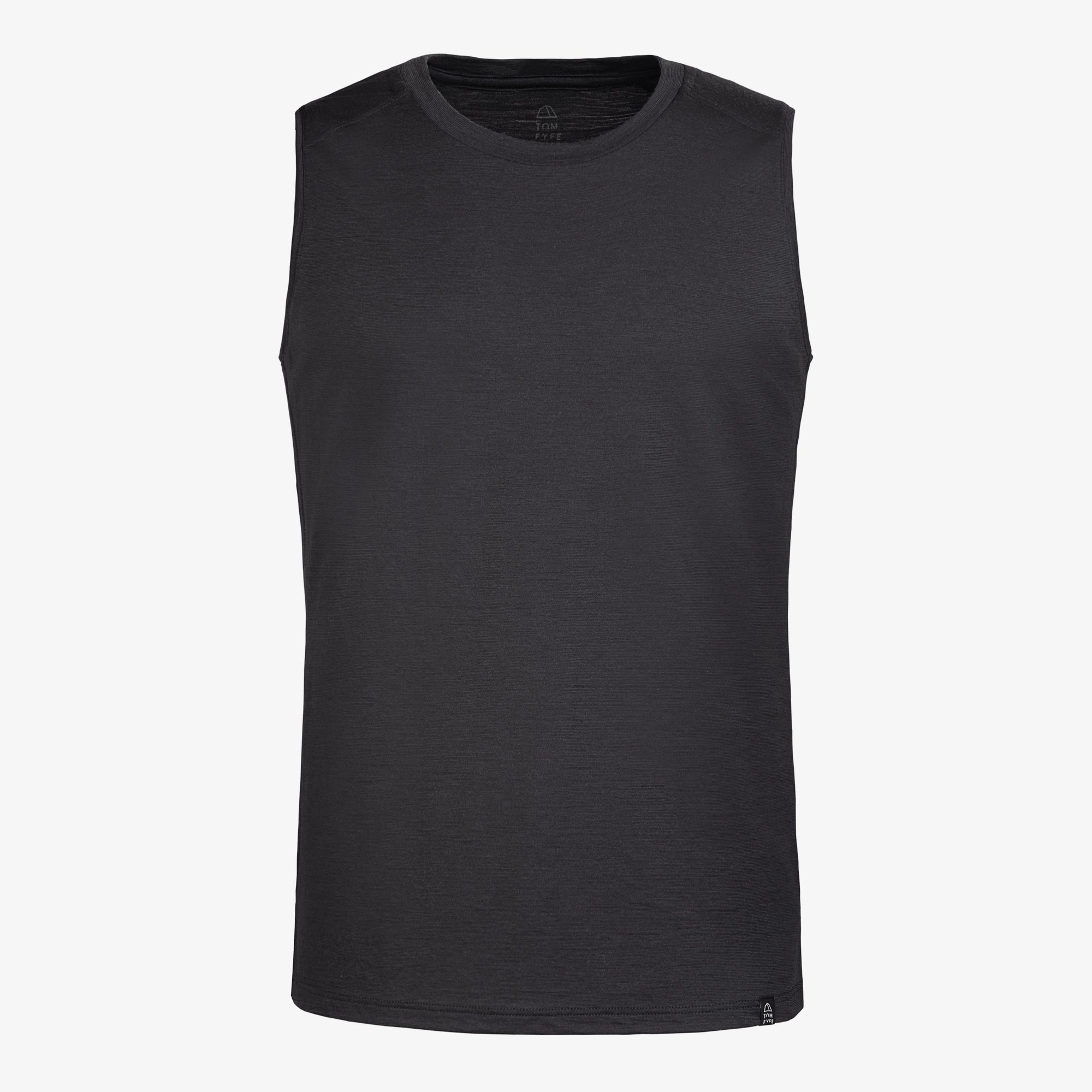 Merino Herren Tank-Top TF101007 Frontansicht von TOM FYFE in Anthrazit