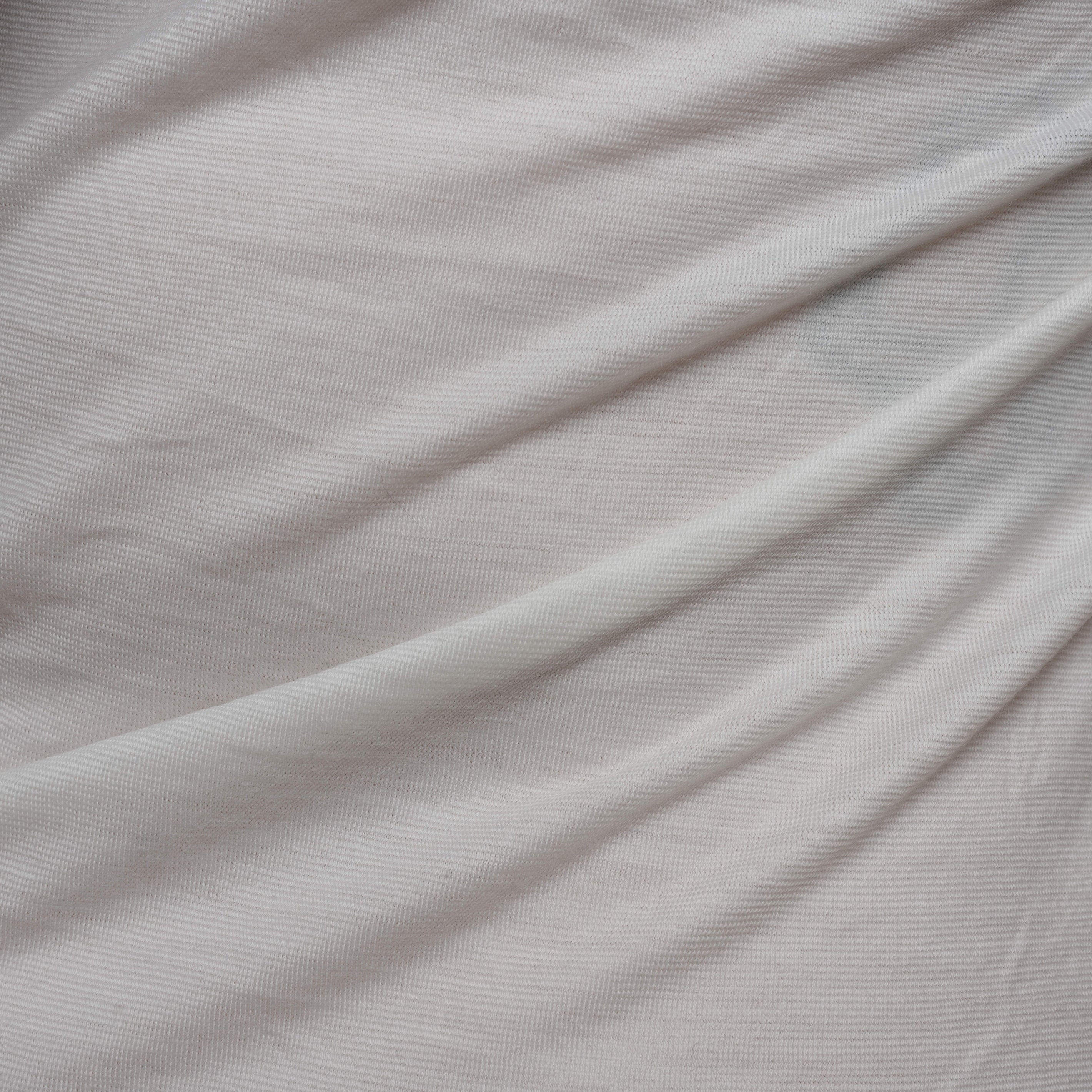 Merino Herren Shirt Nahaufnahme von Tom Fyfe in Weiss