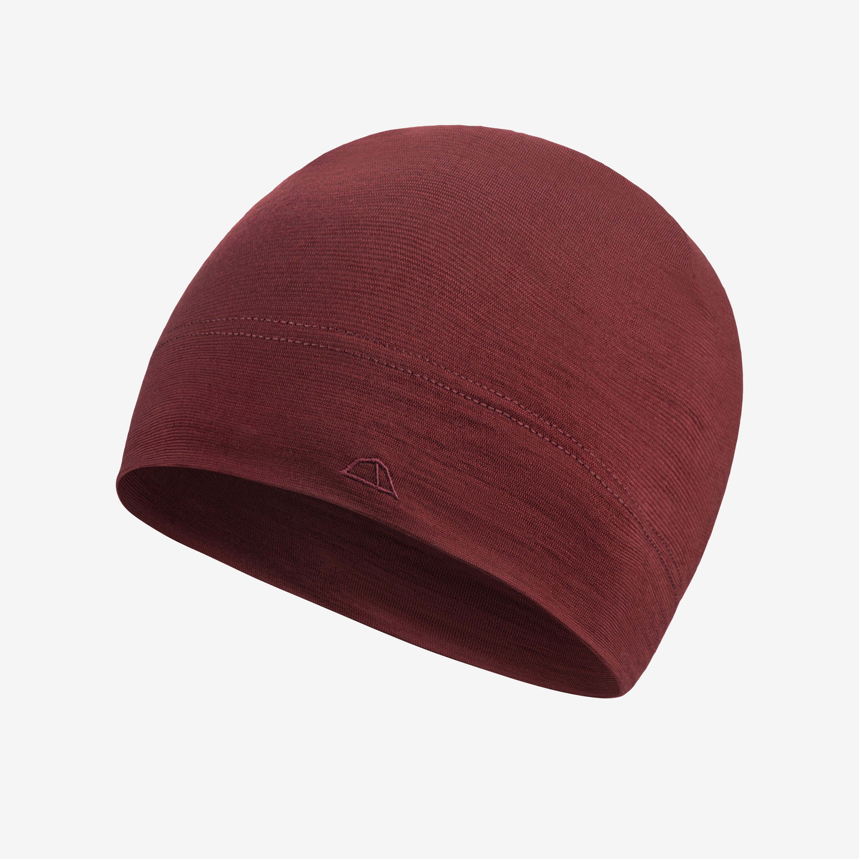 Merino Beanie Muetze von Tom Fyfe in Burgundy 