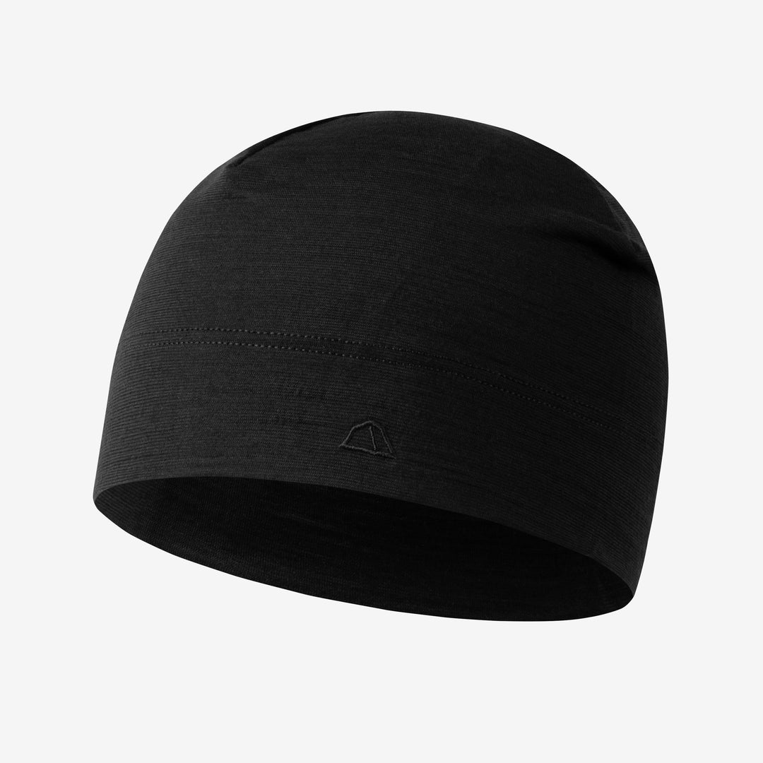 Merino Beanie Muetze von Tom Fyfe in Schwarz #farbe_schwarz