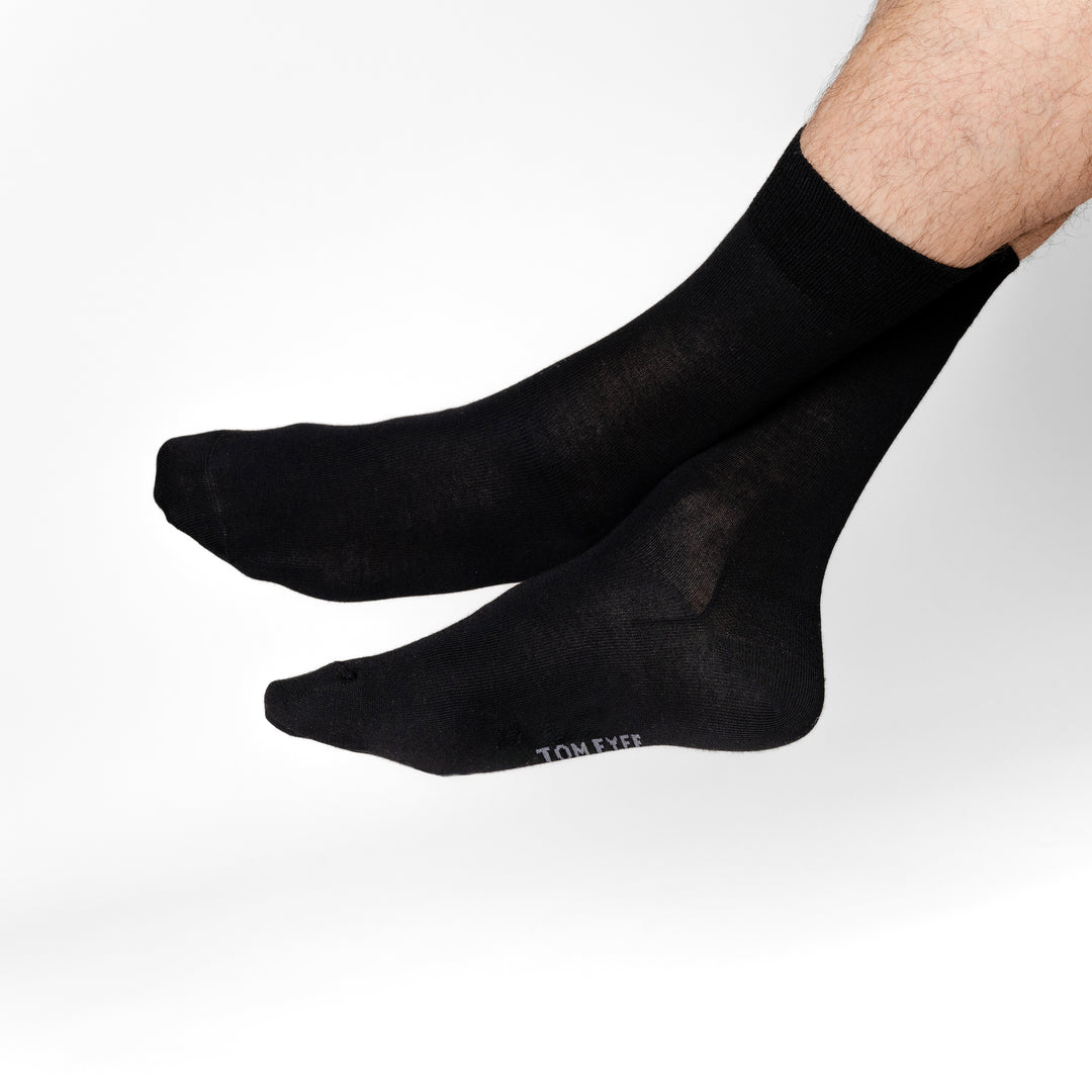 Merino Business Socken von Tom Fyfe in Schwarz #farbe_schwarz