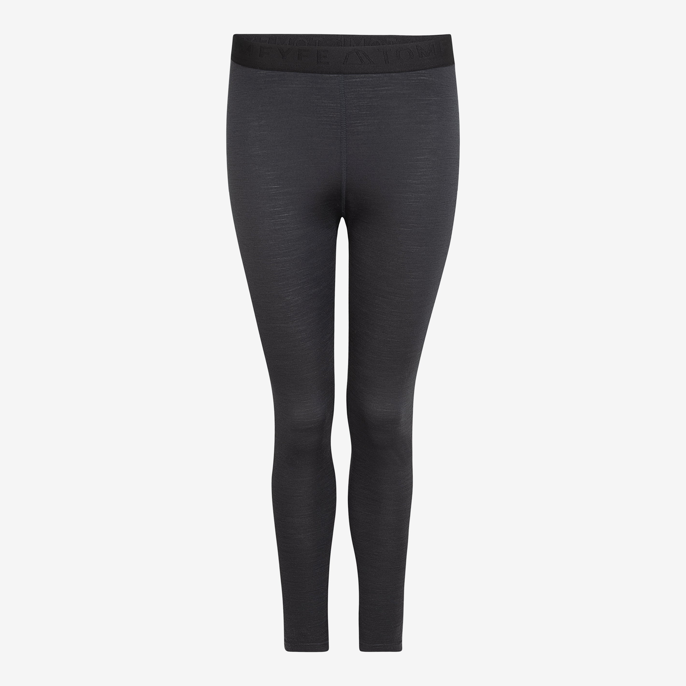 Merino Damen Leggings Frontansicht von TOM FYFE in Anthrazit #farbe_anthrazit