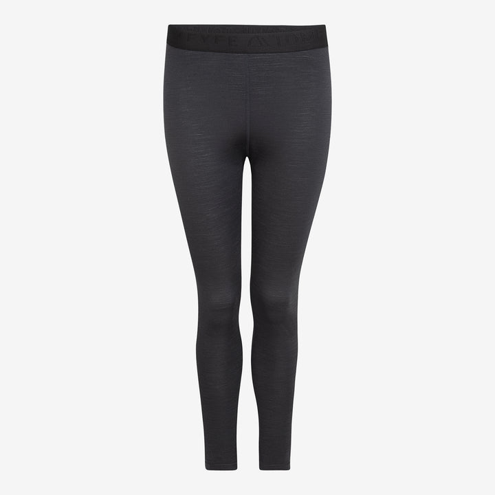 Merino Damen Leggings Frontansicht von TOM FYFE in Anthrazit #farbe_anthrazit