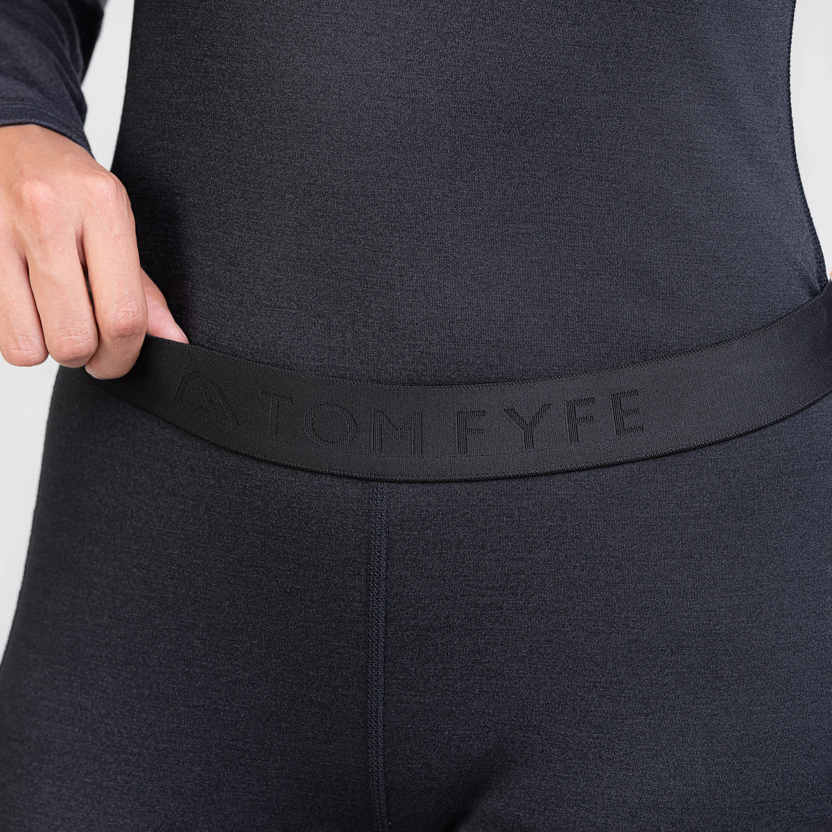 Merino Damen Performance 220 Leggings Bund von TOM FYFE in Graphite TF424202 