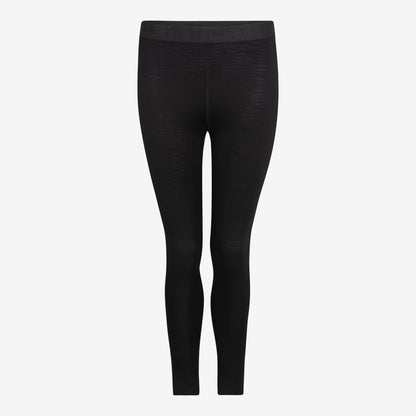 Merino Damen Leggings Frontansicht von TOM FYFE in Schwarz 