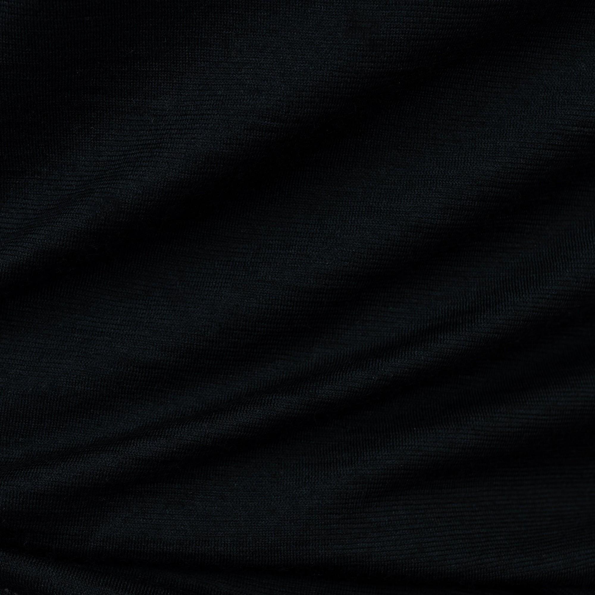 Merino Damen Poloshirt Stoffaufnahme von Tom Fyfe in Schwarz 
