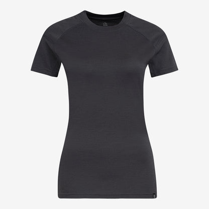 Merino Damen Unterhemd T-Shirt Frontansicht von TOM FYFE in Anthrazit 