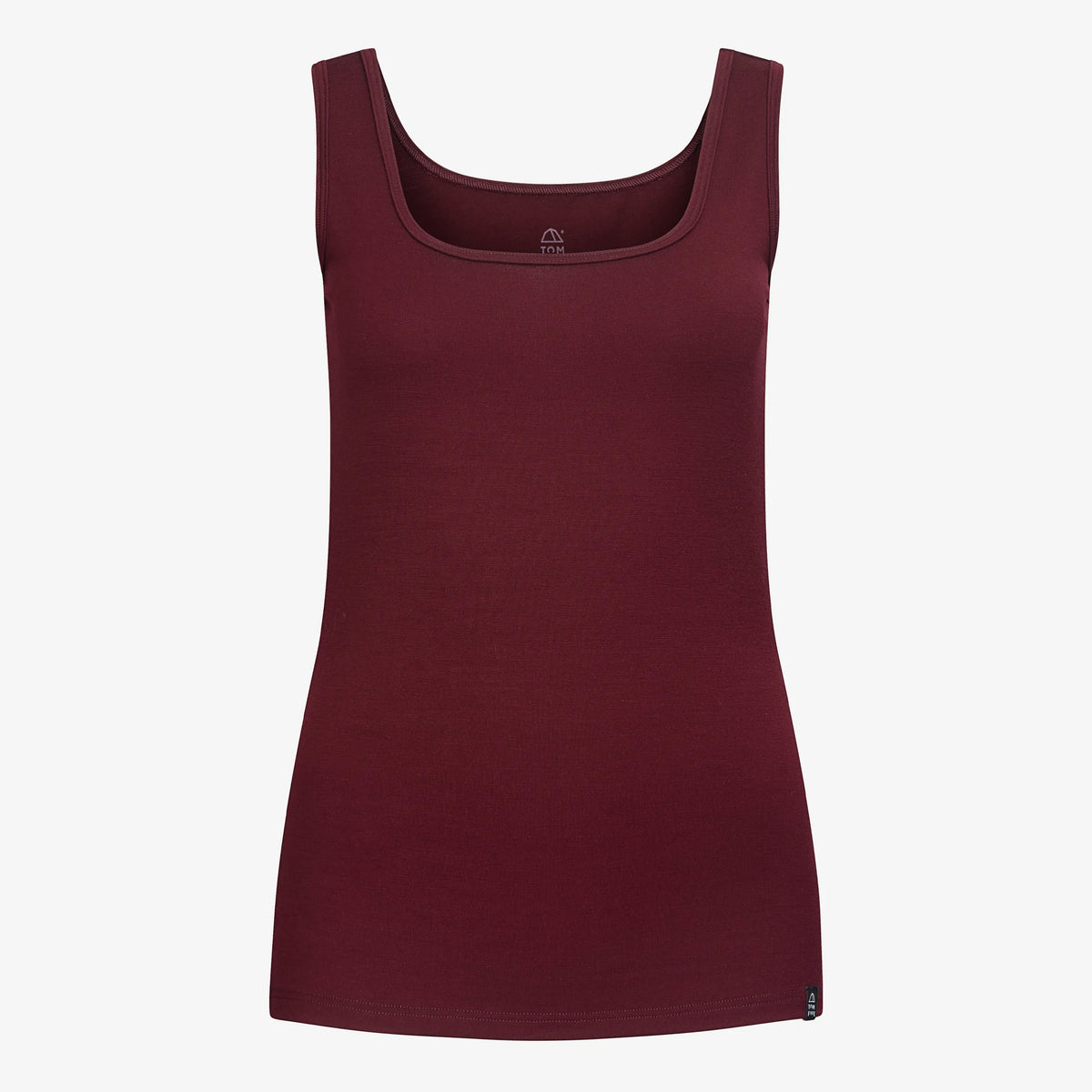 TOM FYFE Merino Damen Stretch 240 Tank Top in Burgundy, Hollowman TF202009 