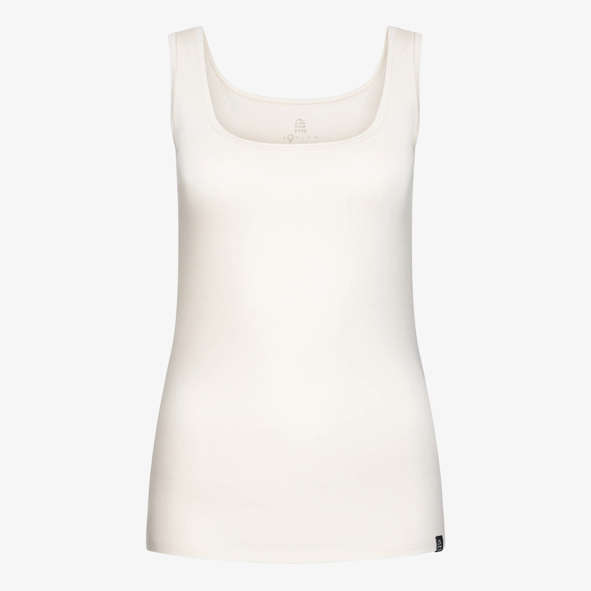 TOM FYFE Merino Damen Stretch 240 Tank Top in Cream White, Hollowman TF202009 