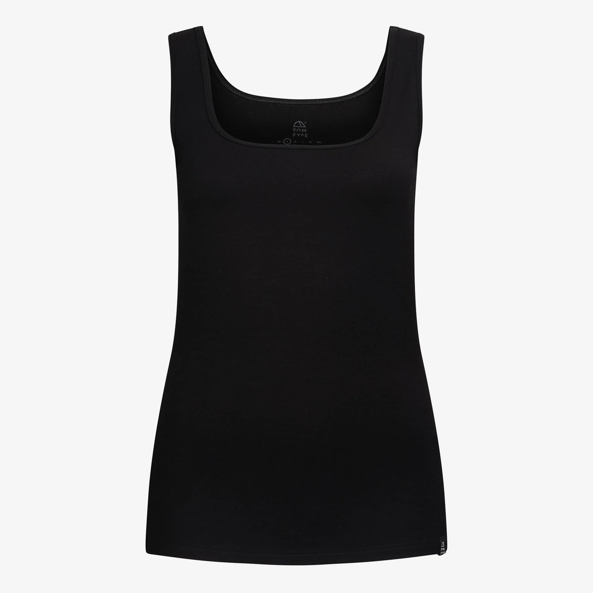 TOM FYFE Merino Damen Stretch 240 Tank Top in Schwarz, Hollowman TF202009 