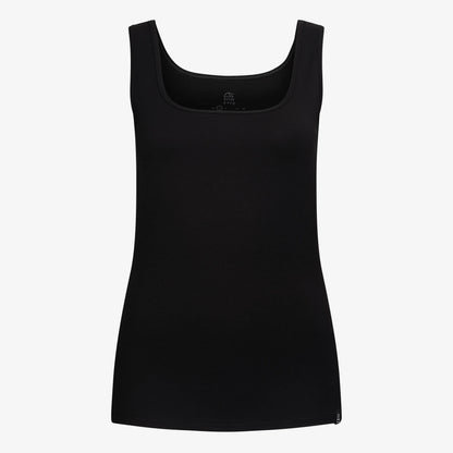 TOM FYFE Merino Damen Stretch 240 Tank Top in Schwarz, Hollowman TF202009 