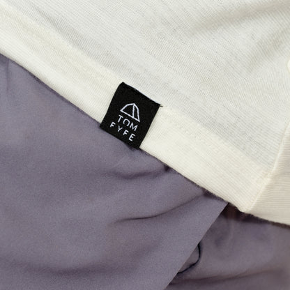 Merino Damen Tank-Top von Tom Fyfe in Weiss mit angenähtem Stofflabel mit Logo 