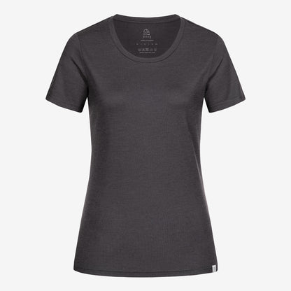Merino Damen Shirt Frontansicht von Tom Fyfe in Anthrazit 
