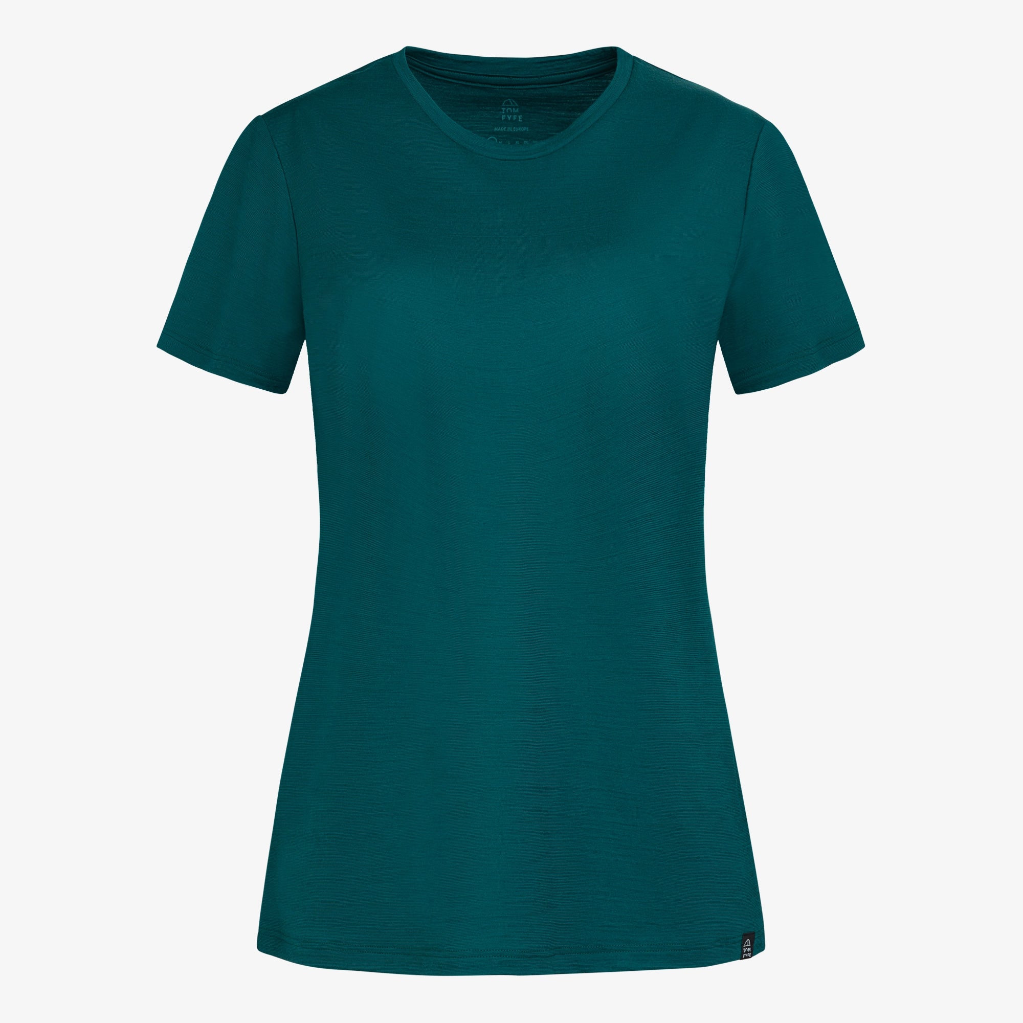 Merino Damen Shirt TF202002 Frontansicht von TOM FYFE in Deep Teal 