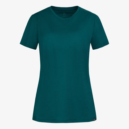 Merino Damen Shirt TF202002 Frontansicht von TOM FYFE in Deep Teal 