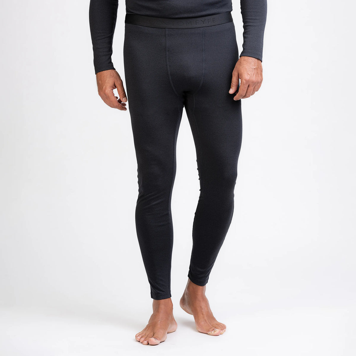 Merino Herren Performance 220 Leggings Frontansicht von TOM FYFE in Graphite TF323202 