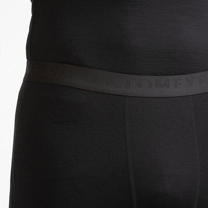 Merino Herren Leggings Nahaufnahme elastischer Bund von TOM FYFE in Schwarz 