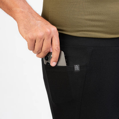 Merino Herren Stretch 240 Leggings Tasche von TOM FYFE in Schwarz TF323203 