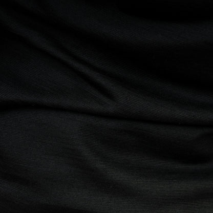 Merino Herren Poloshirt Stoffaufnahme von Tom Fyfe in Schwarz 