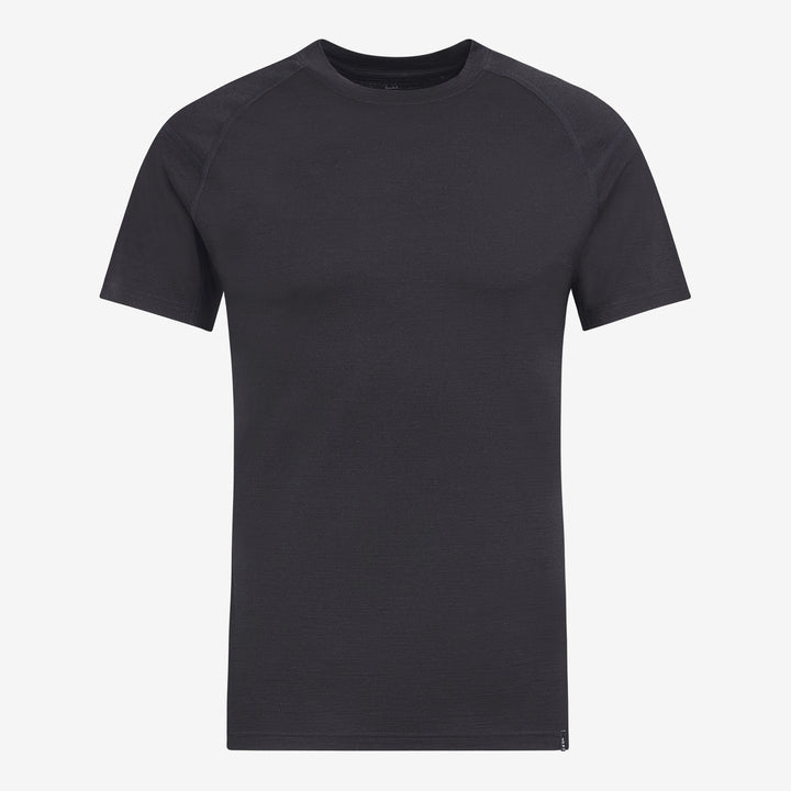 Merino Herren Unterhemd T-Shirt Frontansicht von TOM FYFE in Anthrazit #farbe_anthrazit