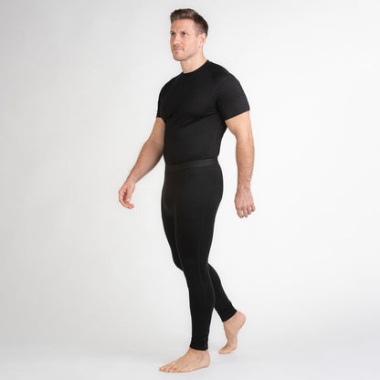 Merino Herren Unterhemd T-Shirt Frontansicht 2 von TOM FYFE in Schwarz 