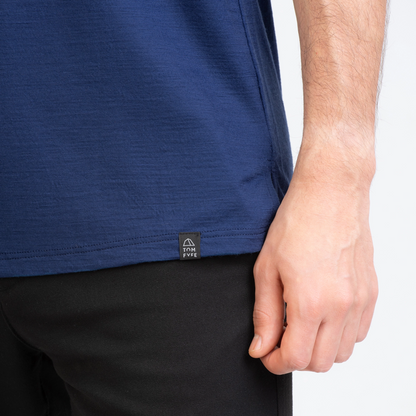 TOM FYFE Merino Herren Tank Top in Marine, Label TF101007 