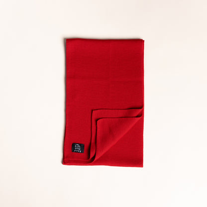 Merino Strickschal von Tom Fyfe in Rot 