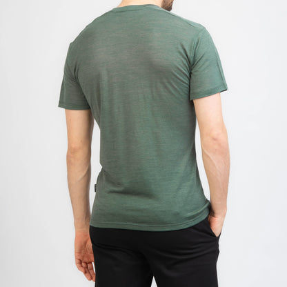 TOM FYFE Merino Herren T-Shirt Slim Fit Thyme Rückenansicht TF101008 