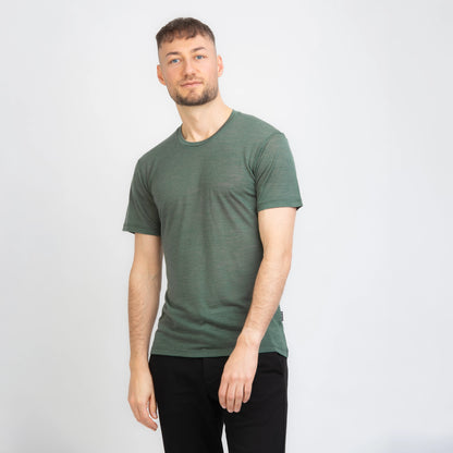 TOM FYFE Merino Herren T-Shirt Slim Fit Thyme Front Detail TF101008 
