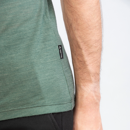 TOM FYFE Merino Herren T-Shirt Slim Fit Thyme Label Detail TF101008 