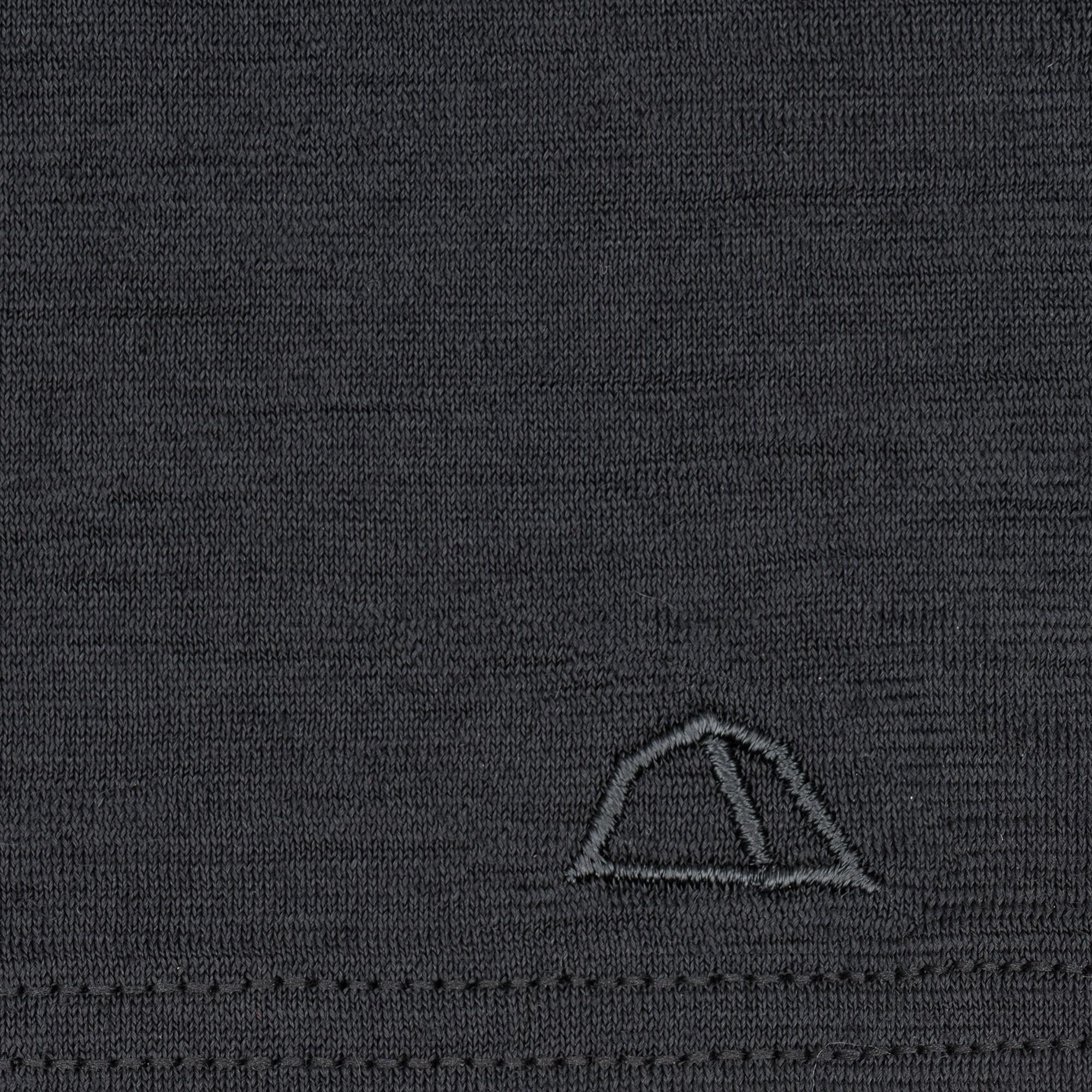 Merino Schlauchschal Multifunktionstuch gelegt mit gesticktem Logo von Tom Fyfe in Anthrazit 