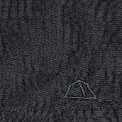 Merino Schlauchschal Multifunktionstuch gelegt mit gesticktem Logo von Tom Fyfe in Anthrazit 